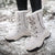 iciConfort © Chaussures d'Hiver pour Femmes XX004: Bottes Antidérapantes d'hiver