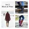 iciConfort © Chaussures d'Hiver pour Femmes XX002: Bottes en cuir Antidérapantes