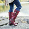 iciConfort © Chaussures d'Hiver pour Femmes XX002: Bottes en cuir Antidérapantes