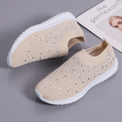 iciConfort © Chaussures pour Femmes XX009: En maille Respirante et Brillantes