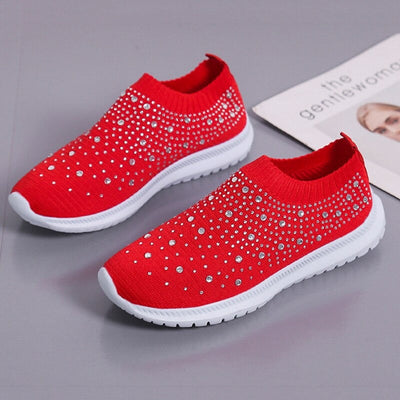 iciConfort © Chaussures pour Femmes XX009: En maille Respirante et Brillantes